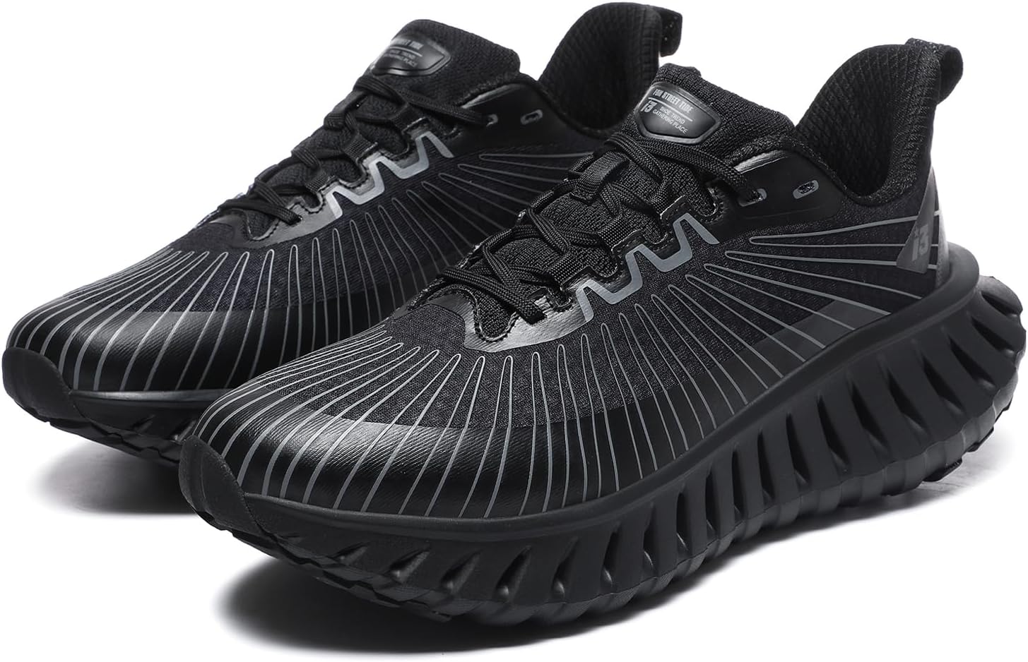 

Мужские кроссовки для пеших прогулок, модные беговые и туристические кроссовки с амортизацией и поддержкой, теннисные и для кросс-тренинга, нескользящая спортивная обувь для тренировок Dacnakby, черный