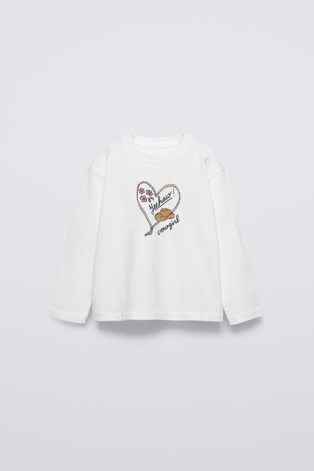 

Футболка с принтом ZARA, экрю