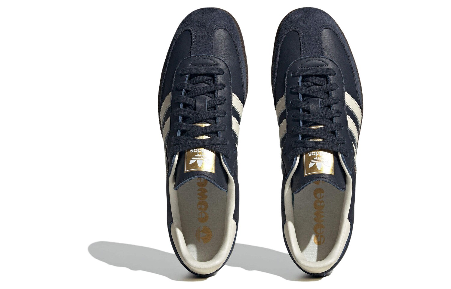 Adidas originals Samba Обувь для скейтбординга унисекс, Темно-синий — фото 4