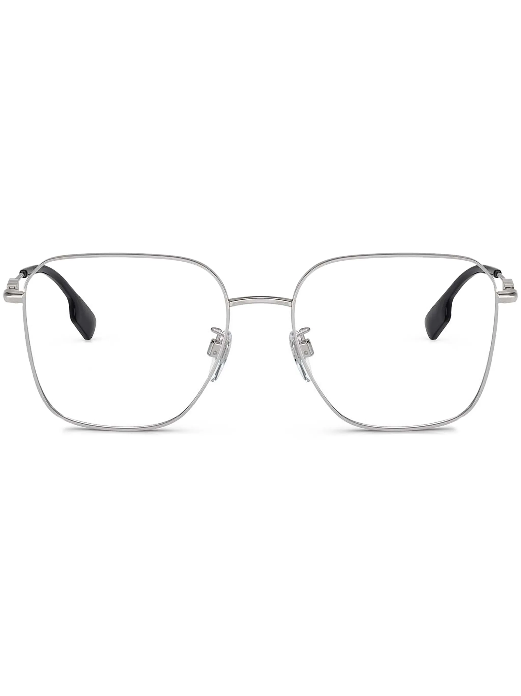 

Очки в квадратной оправе с логотипом Burberry Eyewear, серебристый