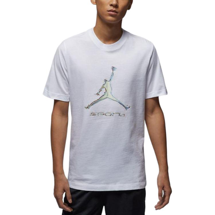 Спортивная футболка мужская Dri-FIT Jordan, белый — фото 3