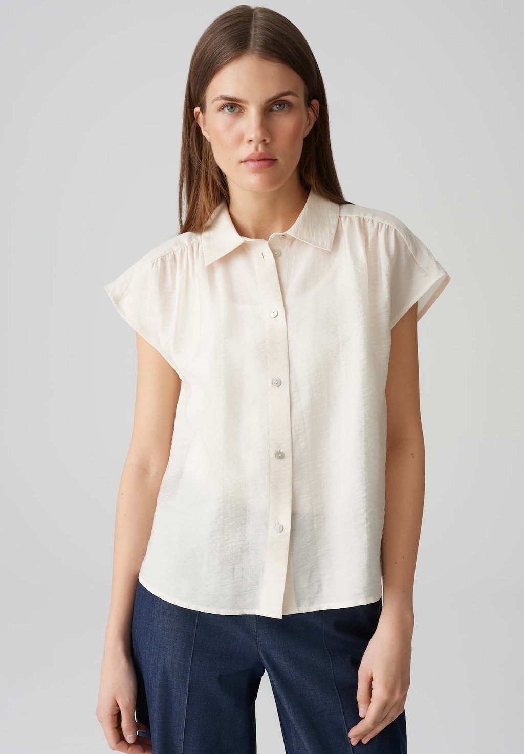 

Блузка на пуговицах LOOSE FIT OPUS, бежевый