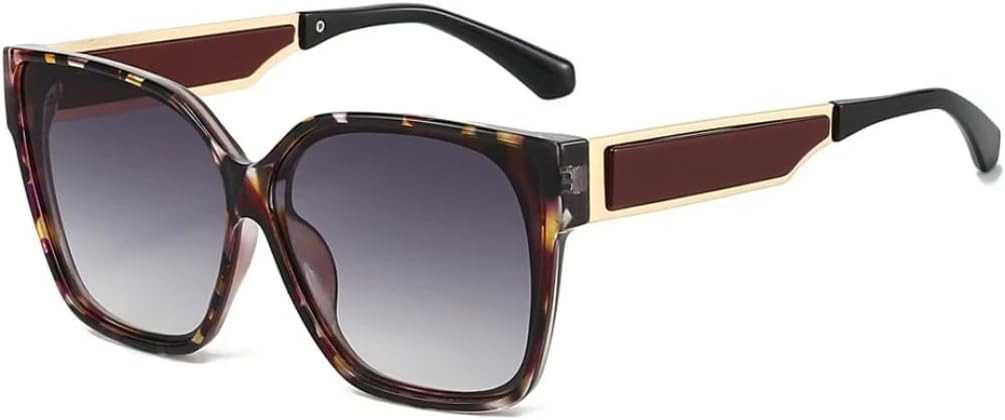 

Ретро-солнцезащитные очки в форме квадрата с градиентом конфетных цветов для женщин, контрастная оправа для мужчин, модные очки с защитой от УФ-излучения UV400 TVTBBVV, Purple Floral