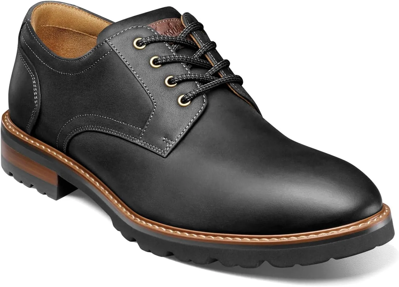 Мужские туфли Florsheim Renegade с гладкой подошвой, черный