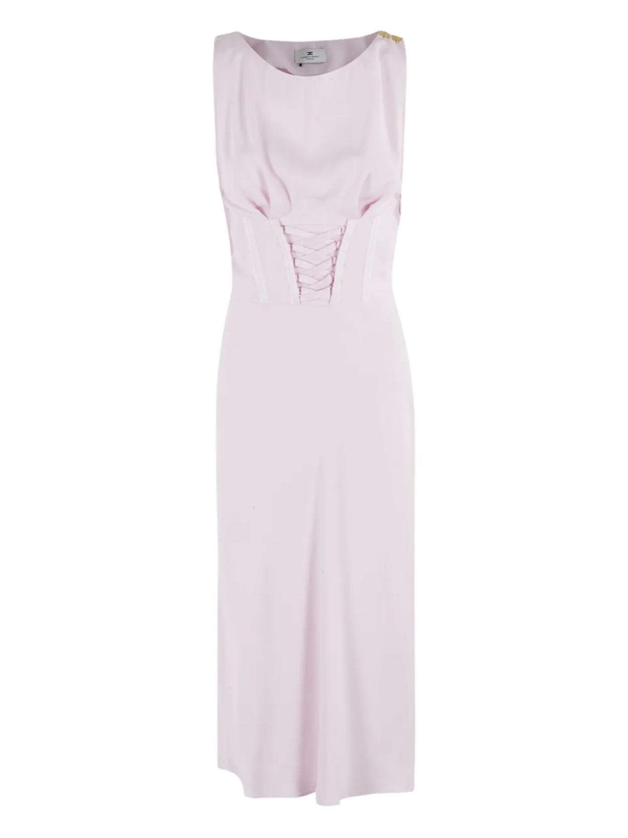

Платье миди с корсетом Elisabetta Franchi, розовый