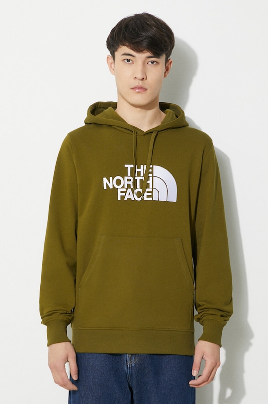 

Хлопковая толстовка M Light Drew Peak Pullover Hoodie The North Face, зеленый