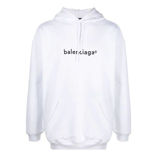 

Толстовка men's logo pullover oversize white Balenciaga, белый