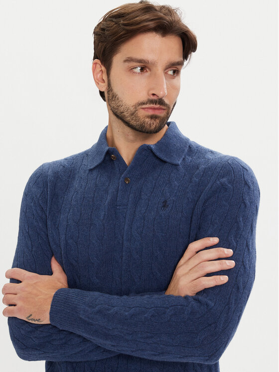 Свитер regular fit 710974165003 Polo Ralph Lauren, синий — фото 4