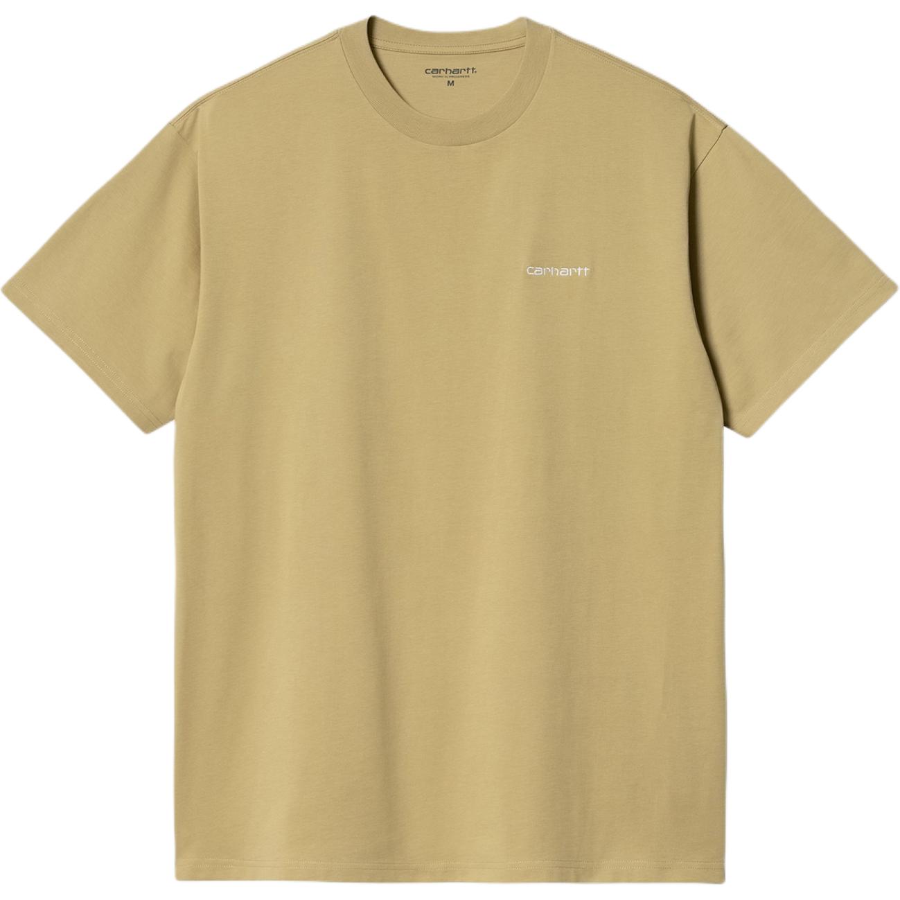 

Футболка с вышитым логотипом Script Carhartt WIP, хаки