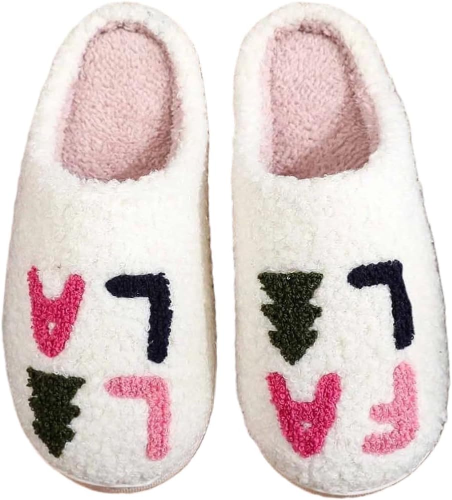

Зимние домашние тапочки для женщин, уютные плюшевые тапочки с флисовой подкладкой, мягкие и пушистые с нескользящей подошвой, теплая обувь для дома и улицы для холодной погоды для женщин и мужчин Flteuds, белый