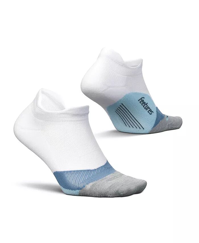 

Носки мужские Elite Light Cushion No Show Tab - Носки для бега для мужчин и женщин - Спортивные компрессионные носки - Влагоотводящие - Маленькие Feetures, белый