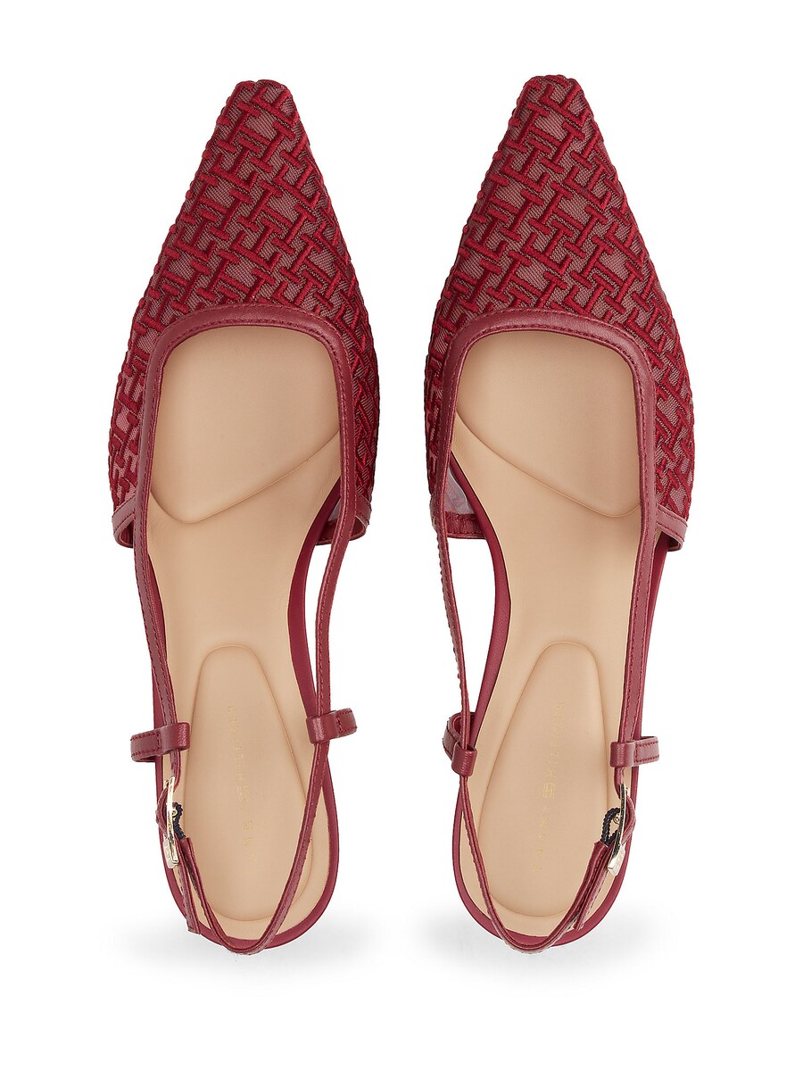 Туфли-лодочки с открытой пяткой TOMMY HILFIGER, Ruby red/Fire red — фото 4