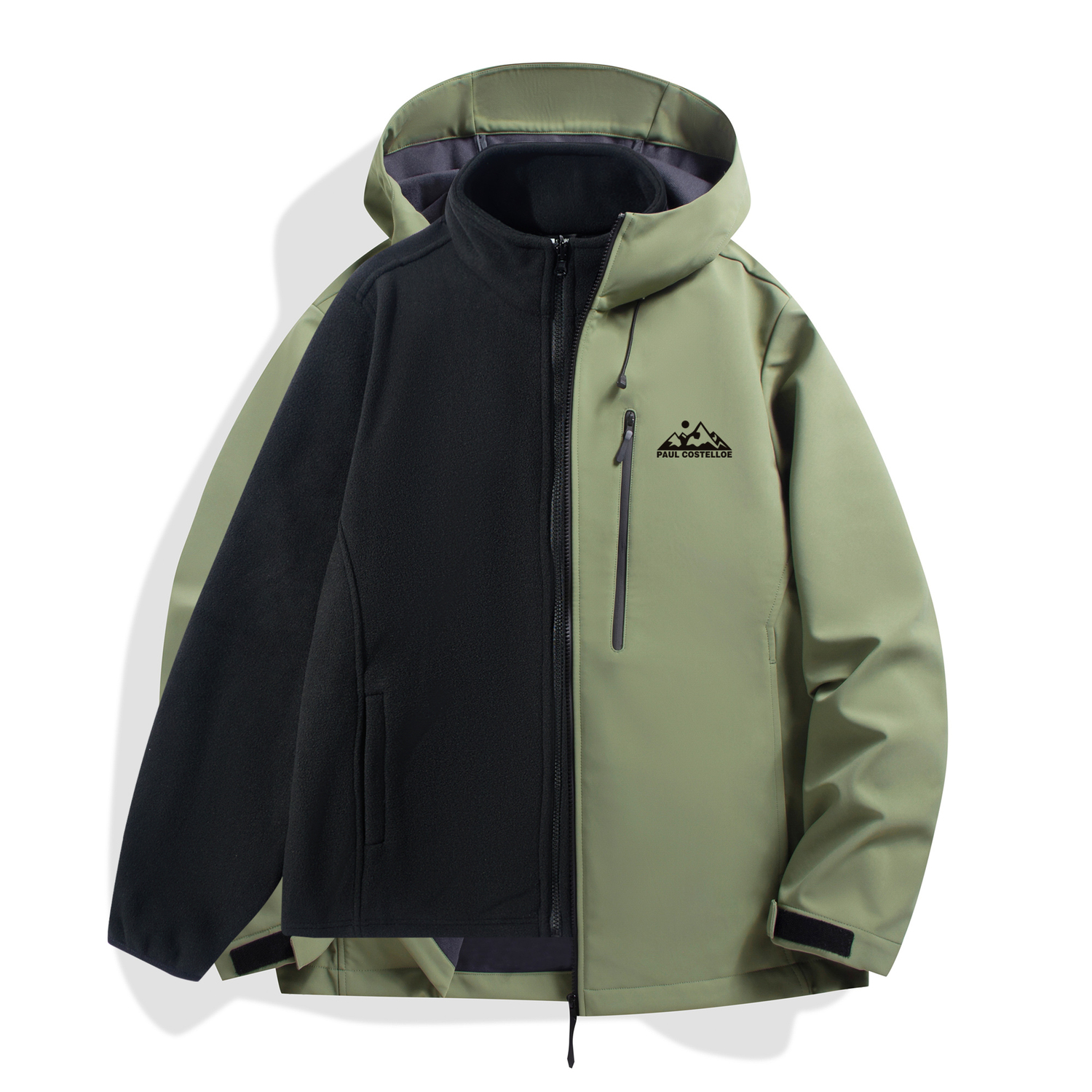 

PAUL COSTELLOE Ветровка Unisex, Vintage Green (Fleece 3-in-1)