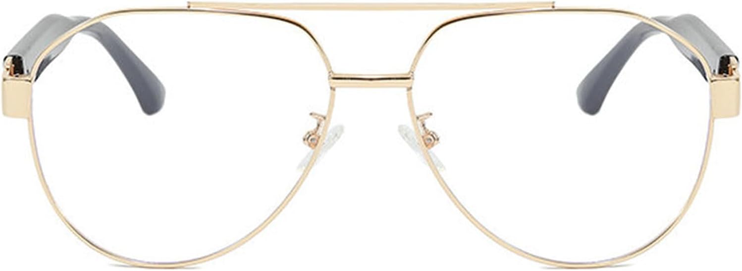 

Солнцезащитные очки Willochra Fashion с двойной перемычкой, овальной формы, металлические, винтажные, градиентные, в стиле «пилот», с защитой от УФ-излучения UV400, C7