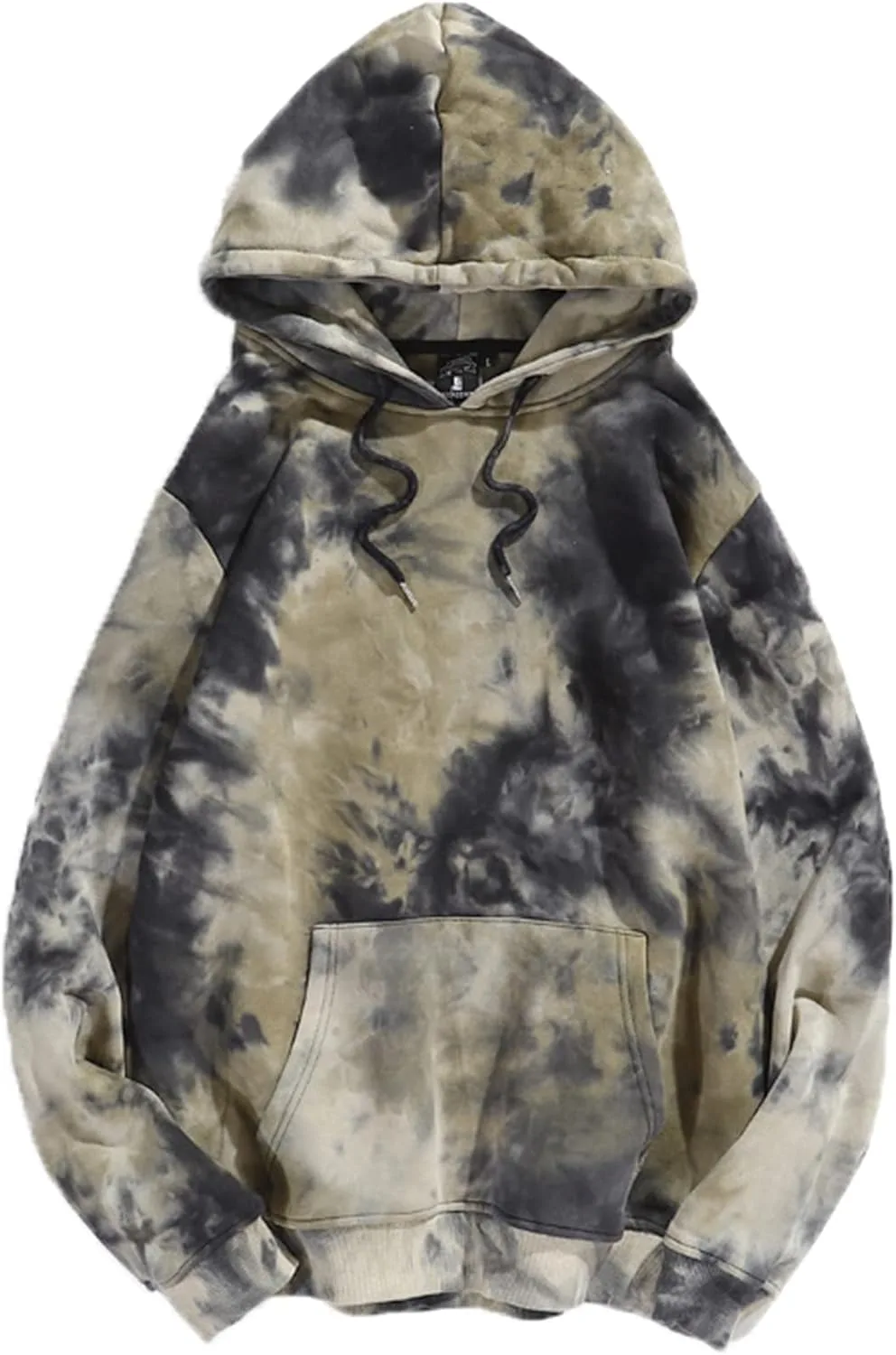 

Мужской худи с тай-дай принтом, с капюшоном и карманами, Plus Size lonwick