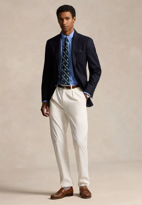 Рубашка из эластичного поплина, сшитая на заказ. Polo Ralph Lauren, Harbor Island Blue — фото 2