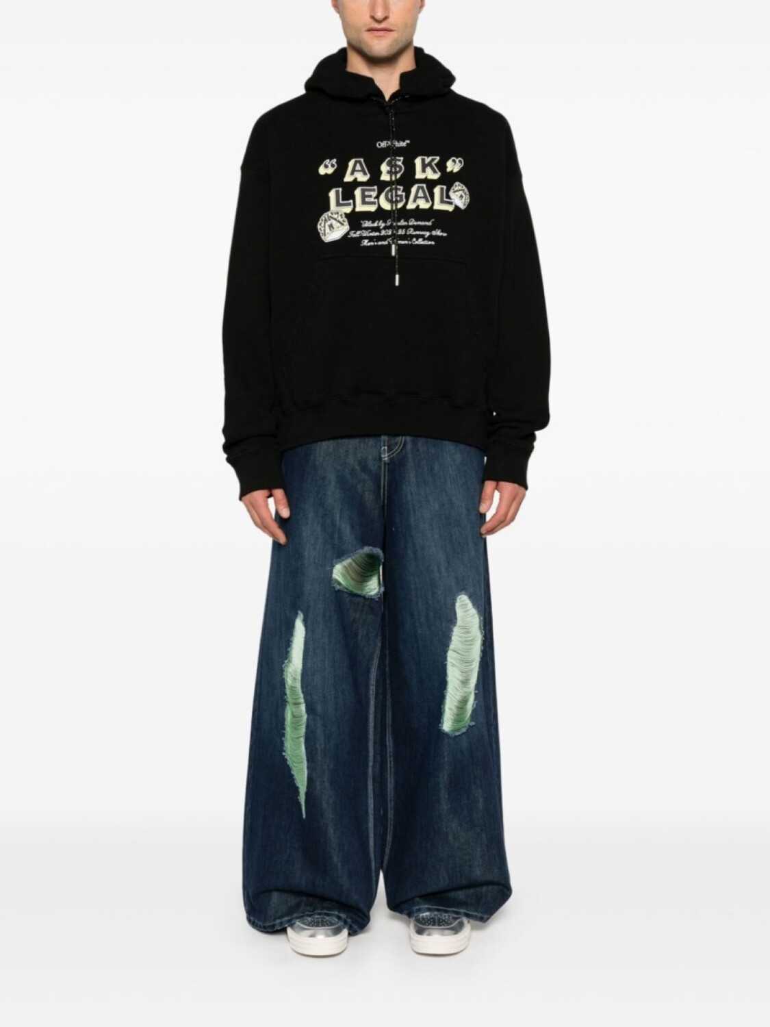 

Off-White худи Ask Legal Skate, черный