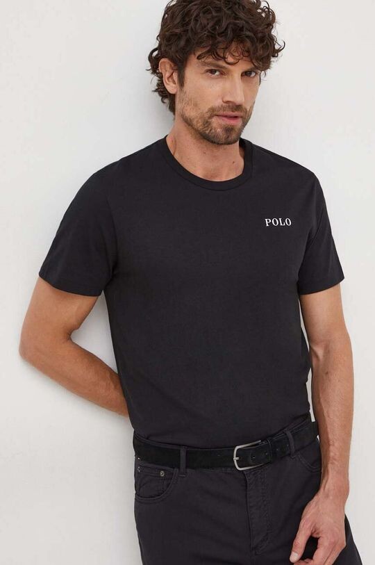 

Хлопковая футболка Polo Ralph Lauren, черный