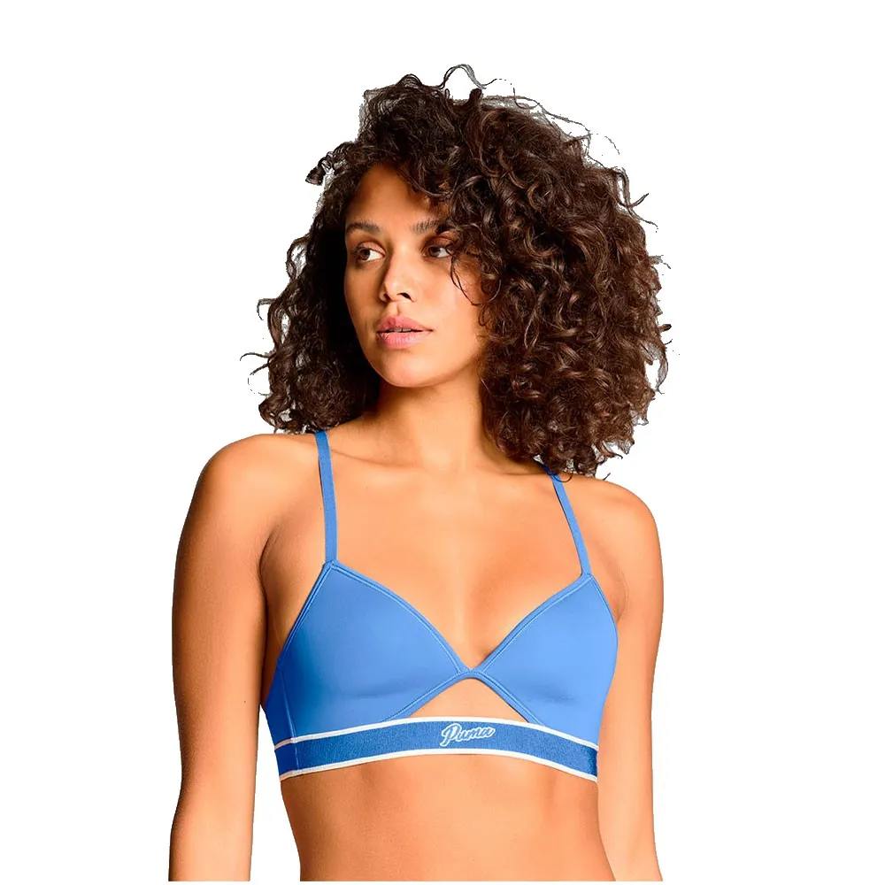 

Топ бикини Puma Peek A Boo Triangle, синий