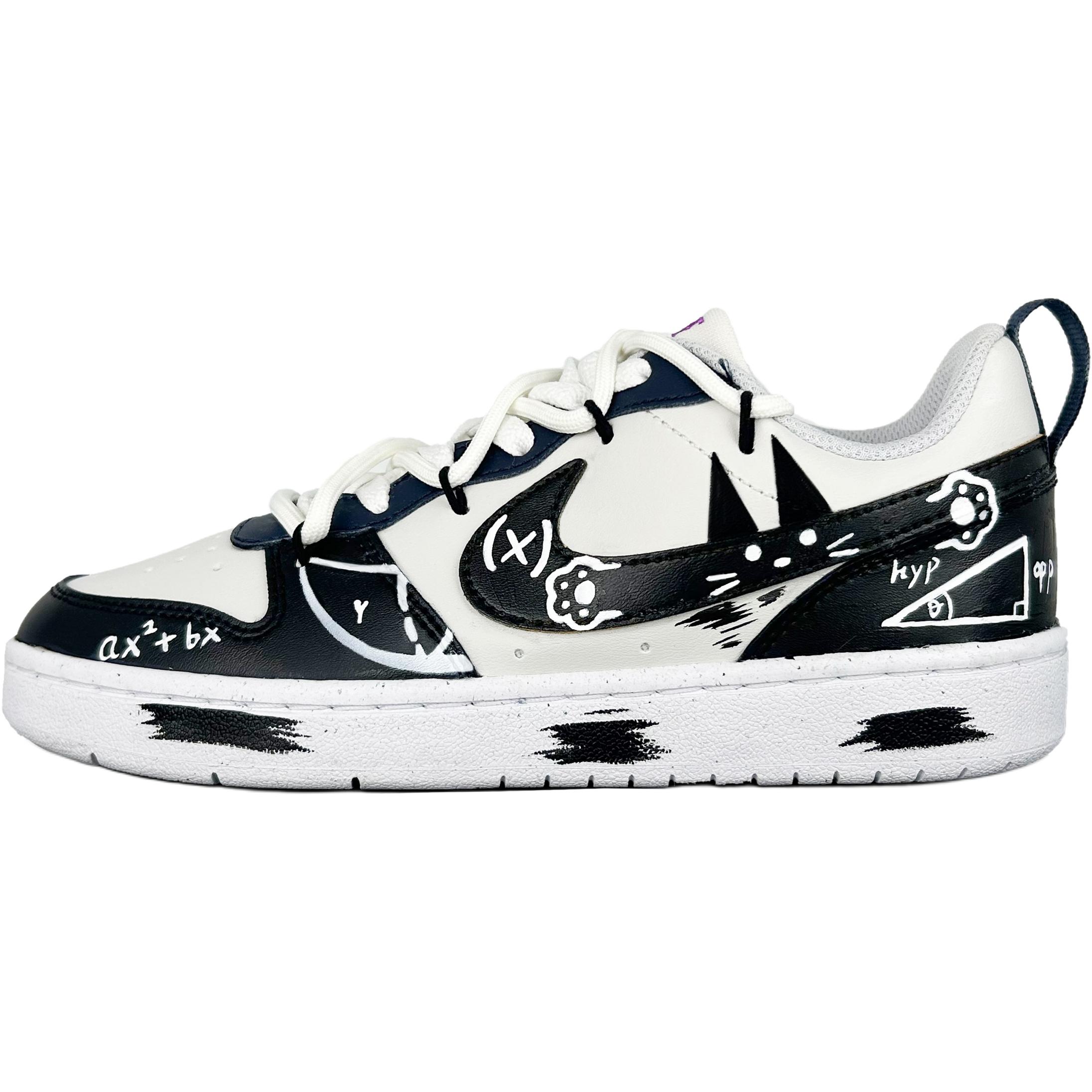 

Детские скейтерские кеды Court Borough Nike, черный/белый