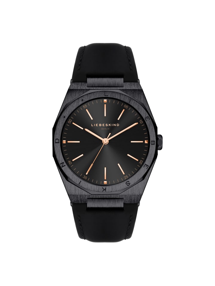 

LIEBESKIND BERLIN Винтажные классические часы черного цвета