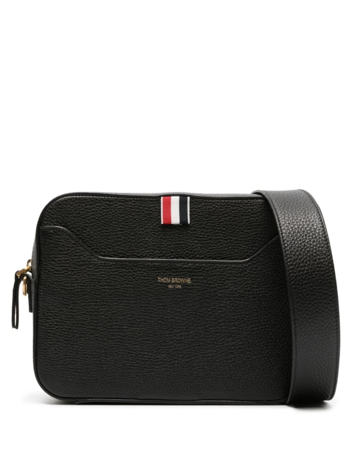 

Каркасная сумка с нашивкой 4 Bar Thom Browne, черный
