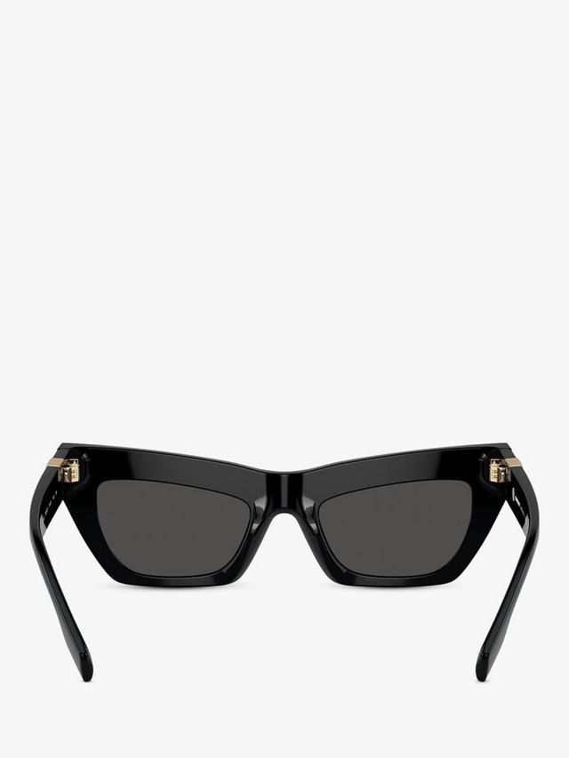 BE4405 женские солнцезащитные очки Cat's Eye Burberry, Black/Black — фото 4