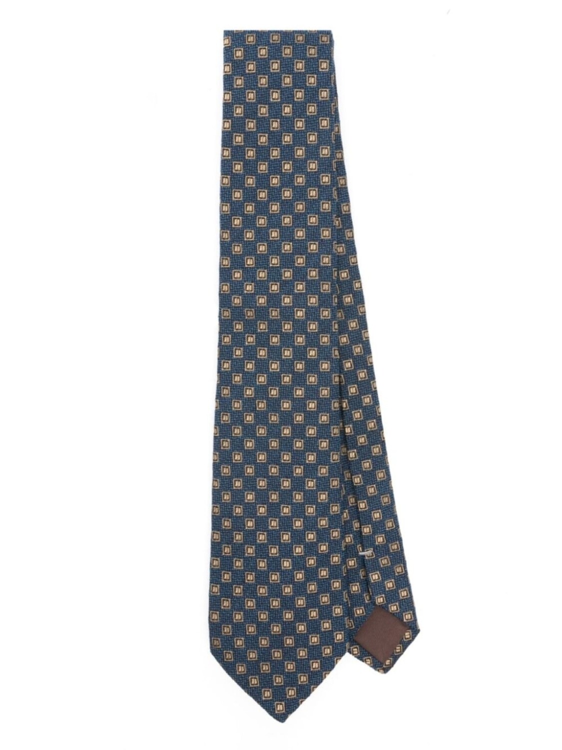 

Canali жаккардовый галстук с узором, синий