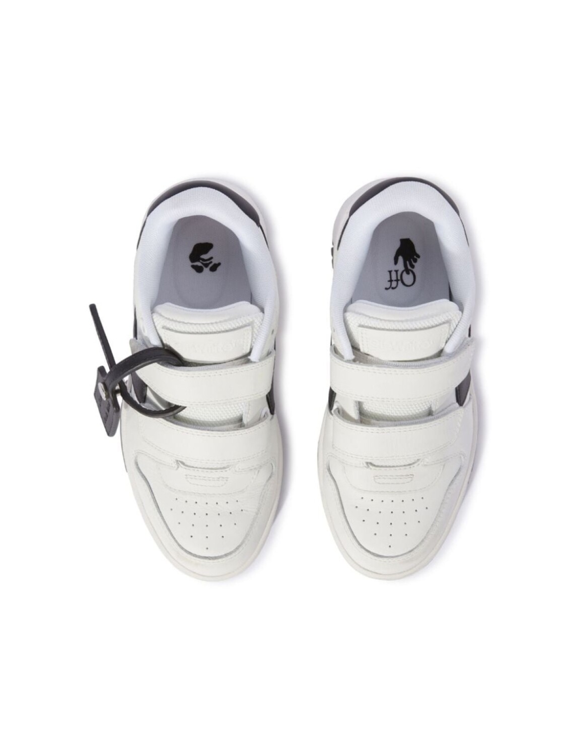 Off-White Kids кроссовки Out Of Office на липучках, белый — фото 4