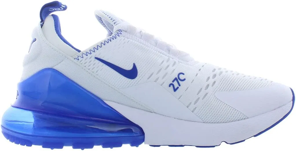 Мужские низкие кроссовки Nike Air Max 270, White Racer Blue Game Royal — фото 3