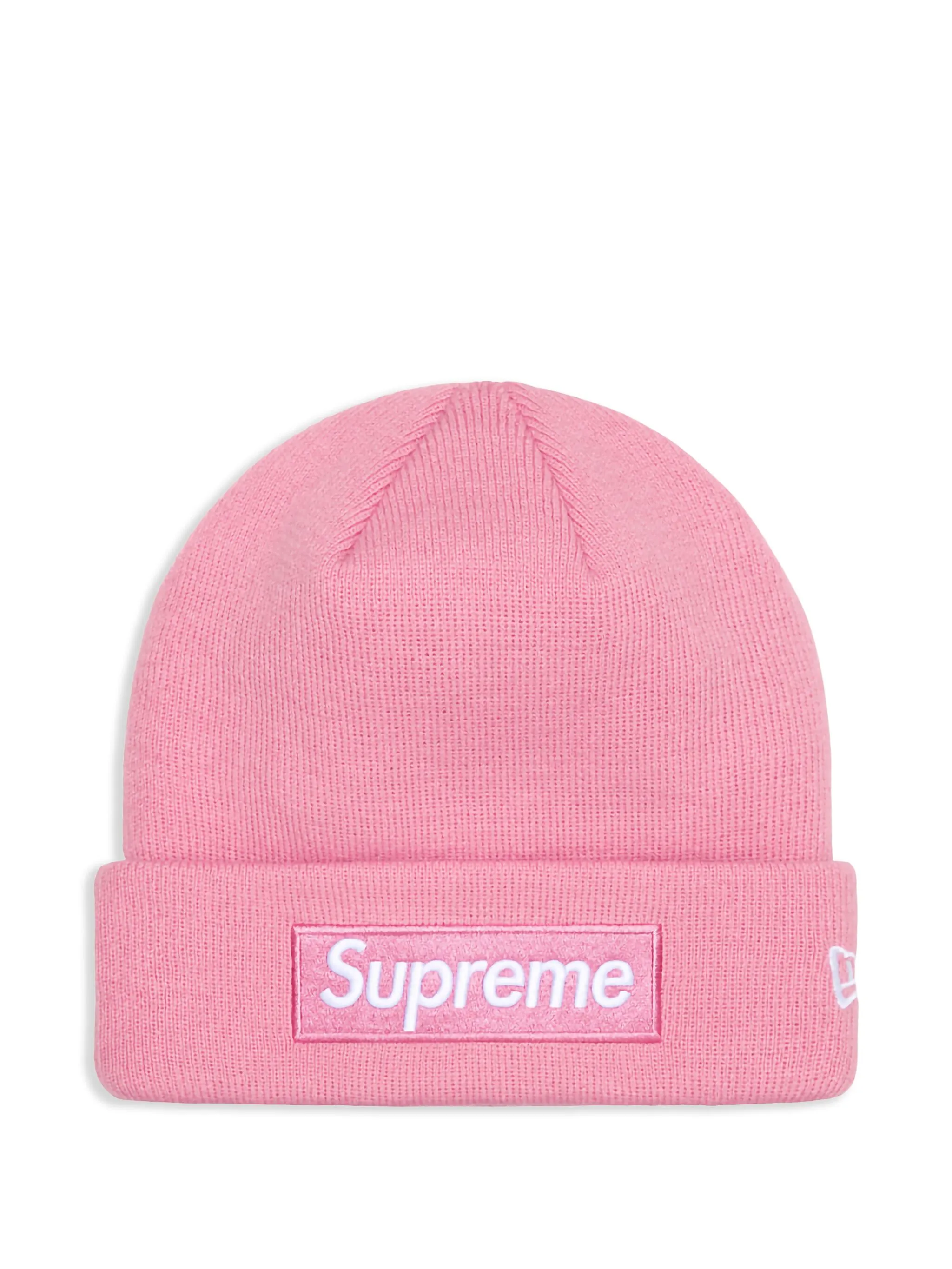 

Шапка бини с логотипом из коллаборации с New Era Supreme, розовый