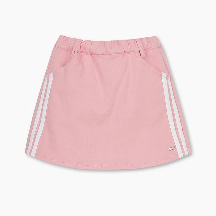 Детская розовая джинсовая юбка-шорты от Benetton Kids