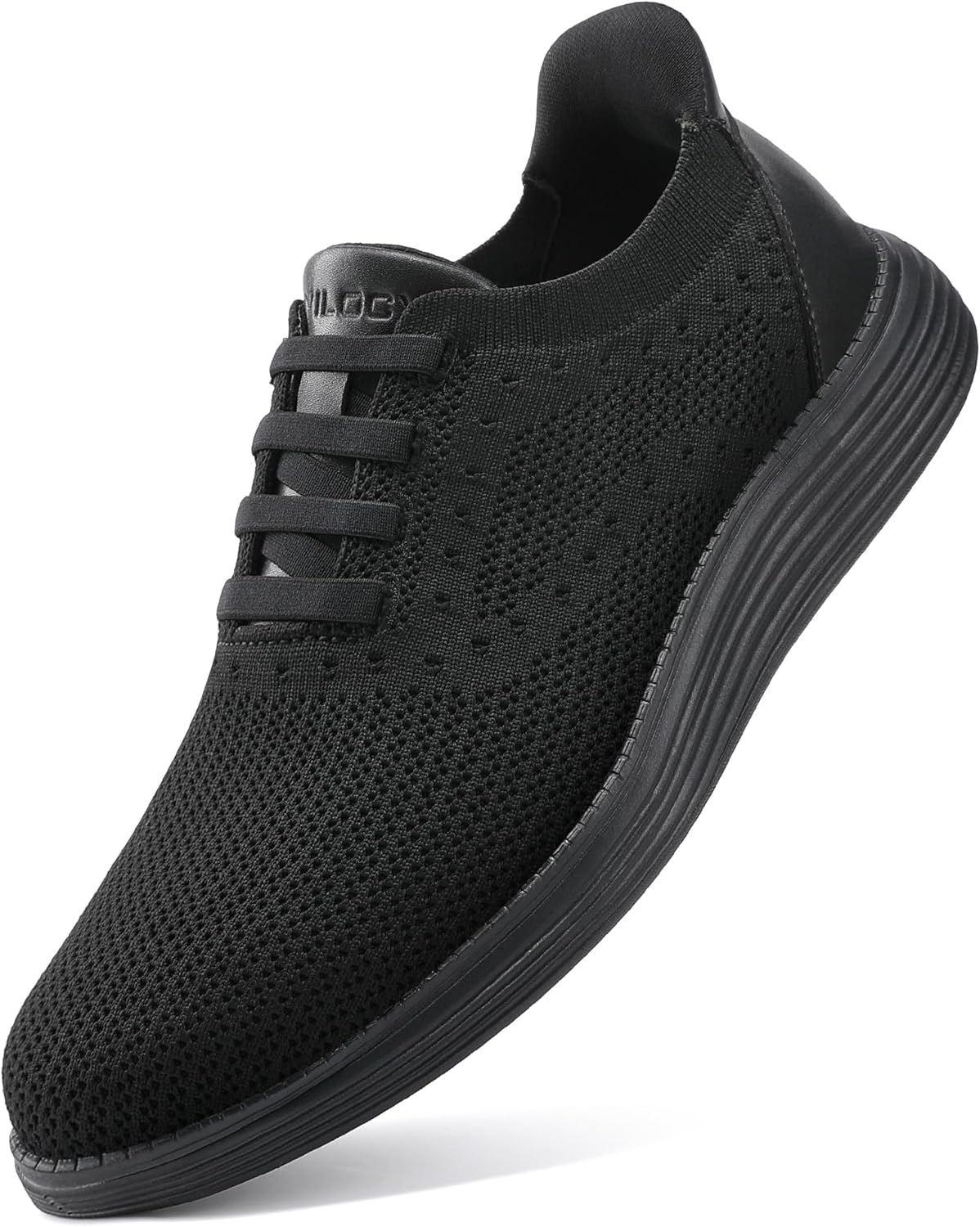 

Мужские слипоны VILOCY, повседневные деловые кроссовки для ходьбы, удобные без шнурков, модные кроссовки, легкие деловые оксфорды, черный