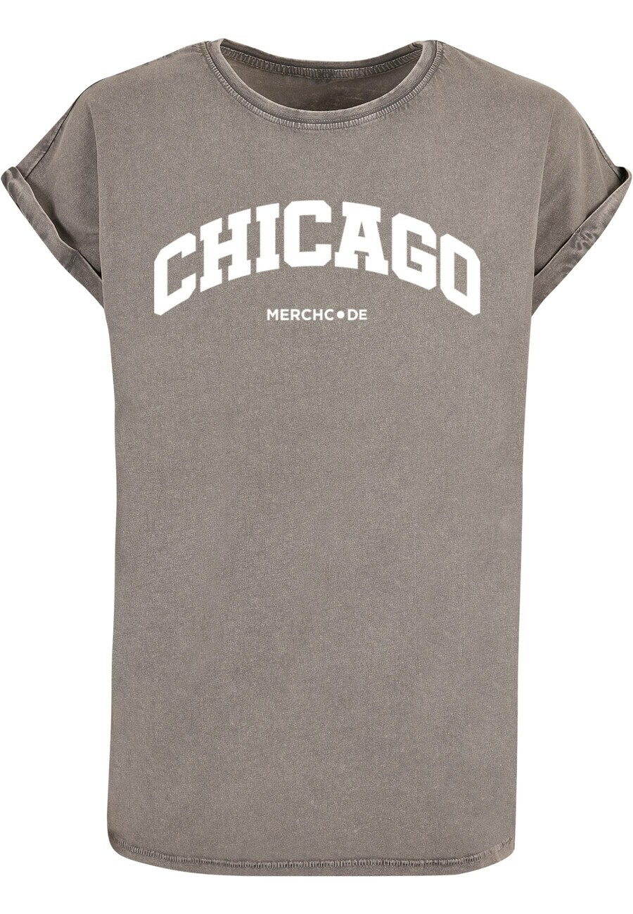

Футболка Merchcode CHICAGO, цвет Greige