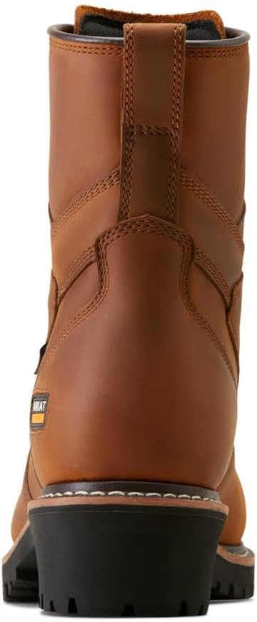 Мужские ботинки ARIAT Logger Shock Shield с водонепроницаемым композитным носком, коричневый — фото 4