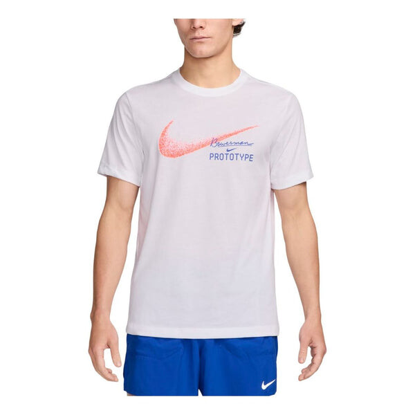 

Футболка dri fit graphic running t shirt asia sizing Nike, белый