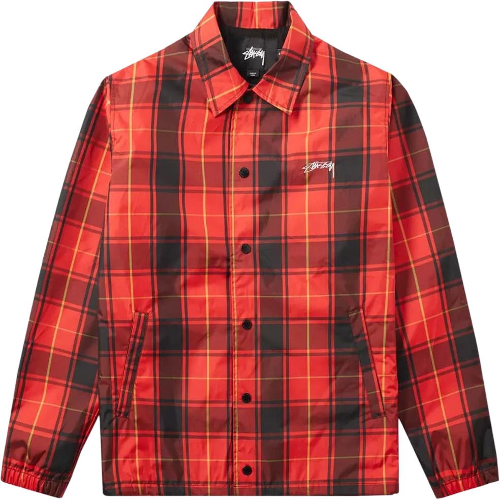 

Stussy Куртка SS24 мужская, Red Plaid/Red Plaid