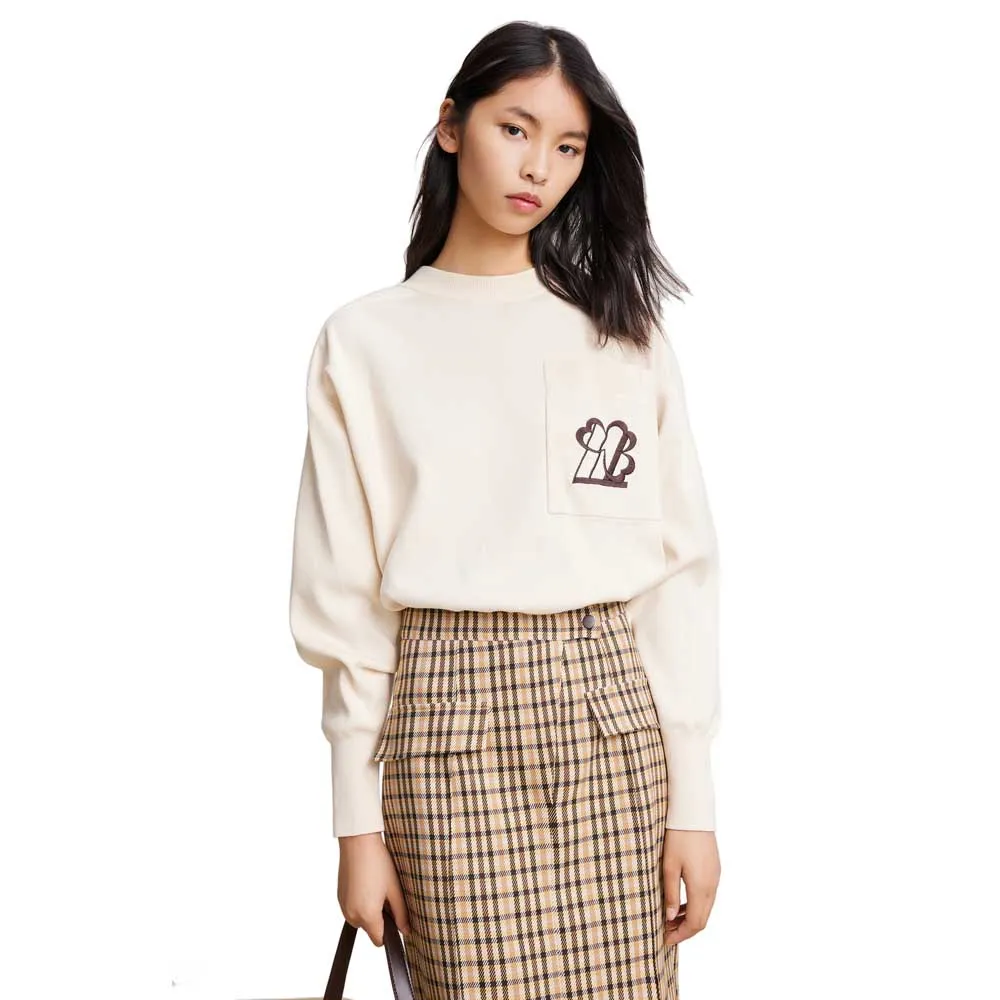

Свитер Lily Embroidered Knit, белый