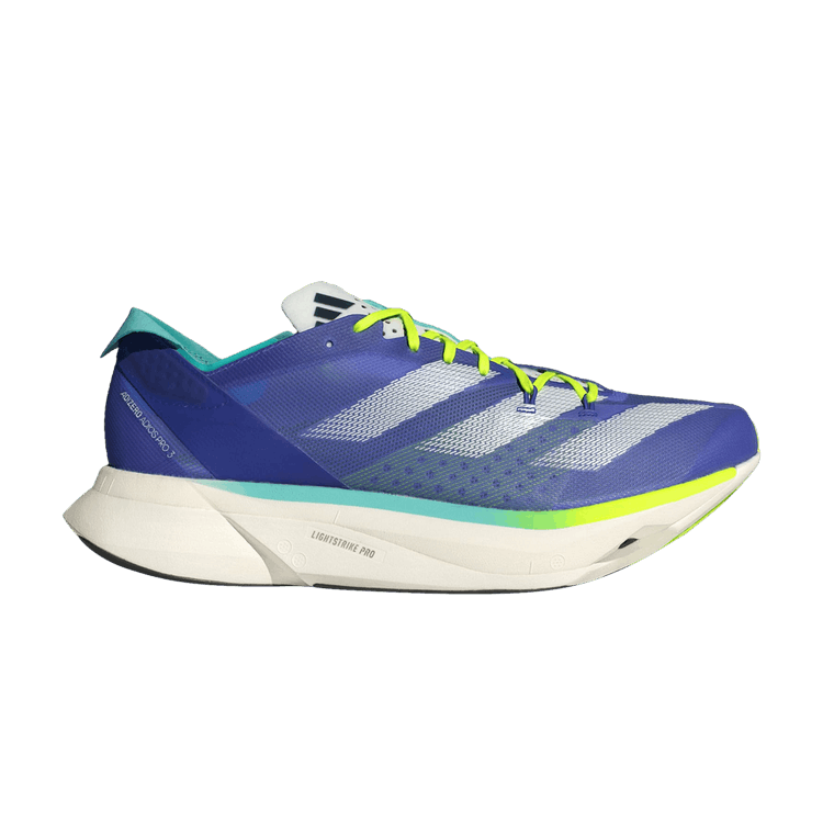 

Кроссовки Adizero Adios Pro 3 'Cobalt Blue Lucid Lemon', синий