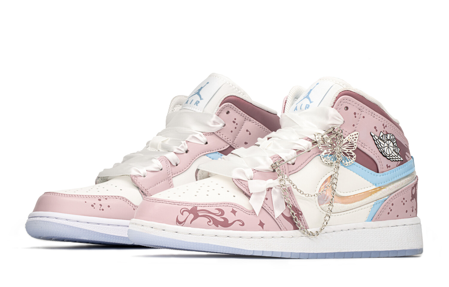 Кроссовки Jordan Air Jordan 1, розовый — фото 3
