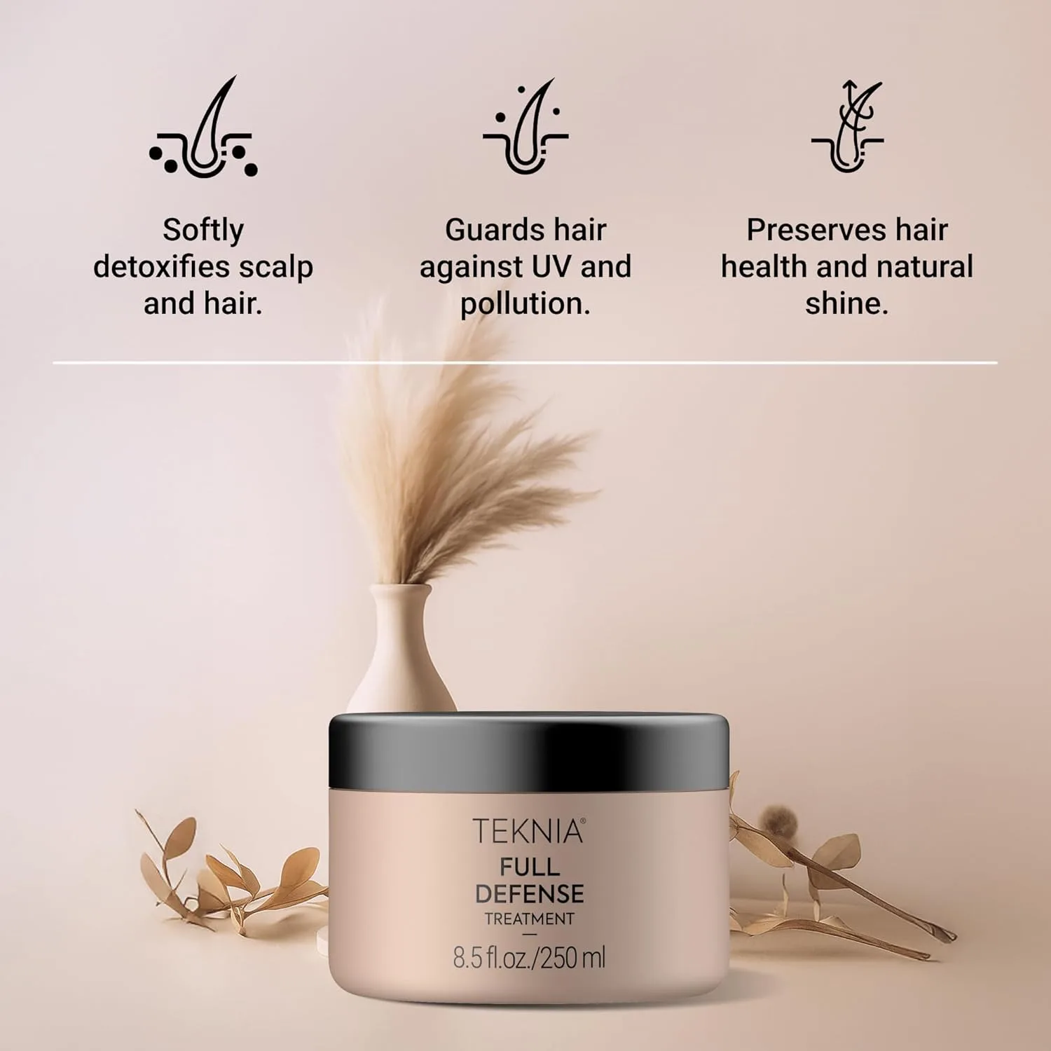 LAKMÉ Teknia Full Defense Hair Treatment, защитная маска для волос от загрязнения и УФ-лучей, 8,5 жидких унций — фото 3