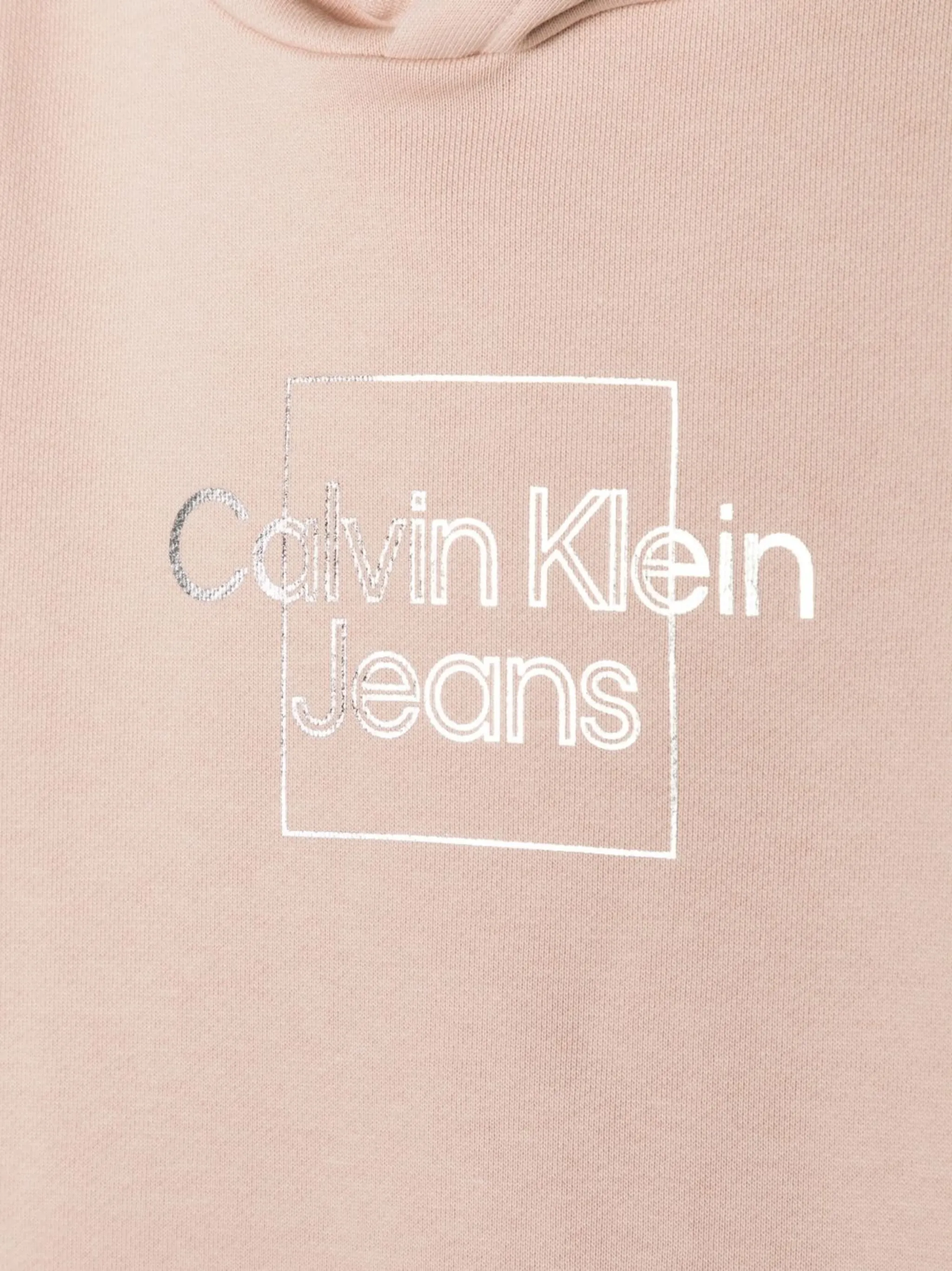 Платье-худи с логотипом Calvin Klein Jeans, розовый — фото 3