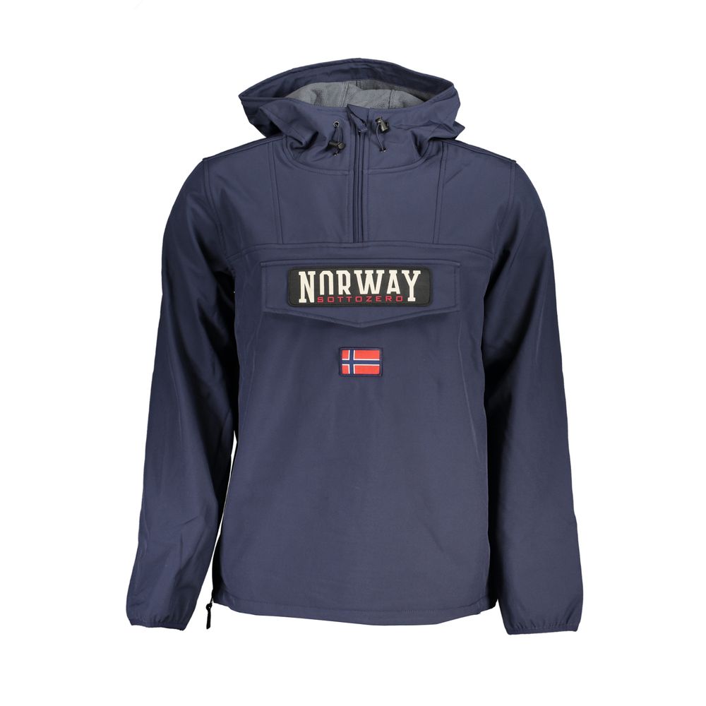 

Элегантная куртка Soft Shell с капюшоном в ярко-синем цвете Geographical Norway