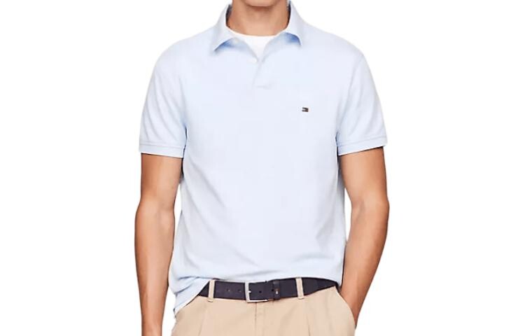 

Рубашка поло мужская синяя Tommy Hilfiger, синий