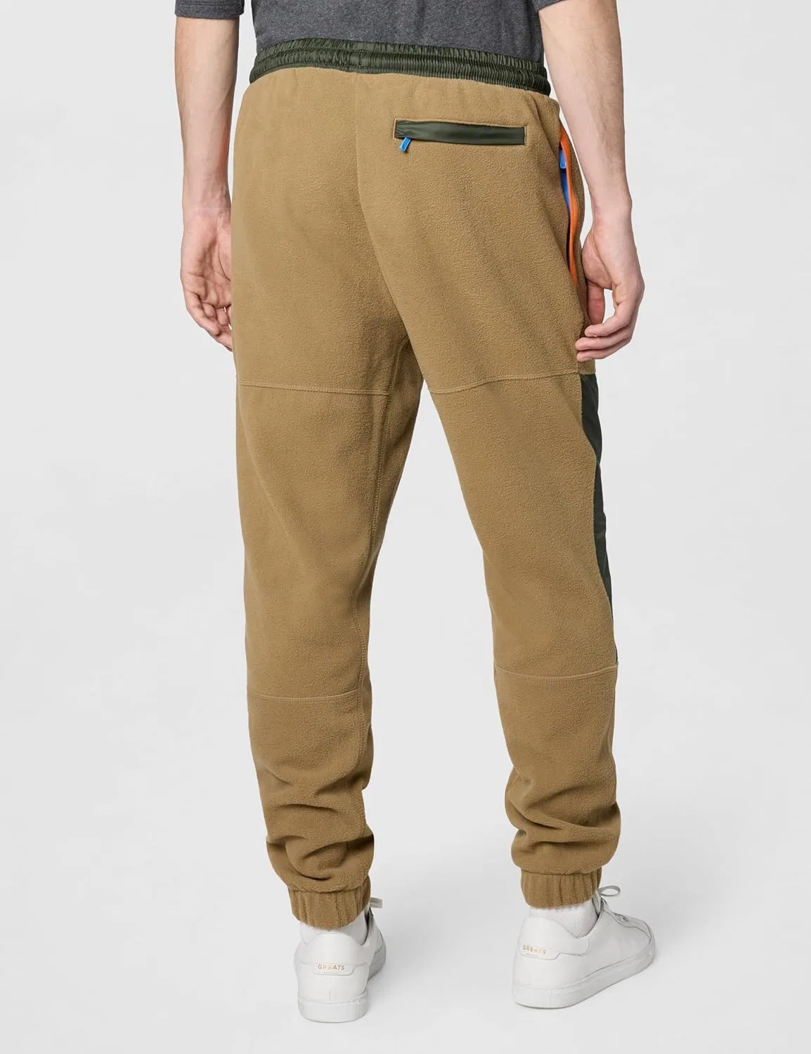 Мужские спортивные брюки Lacoste из флиса с цветными блоками — фото 4