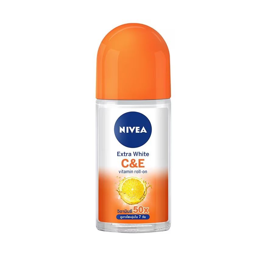 

Nivea Роликовый дезодорант Extra White CE 50 мл. ลดเหงื่อ ระงับกลิ่นกาย, Orange