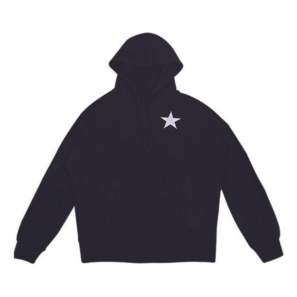 

Толстовка Converse Logo Knit hooded Drawstring Black, черный