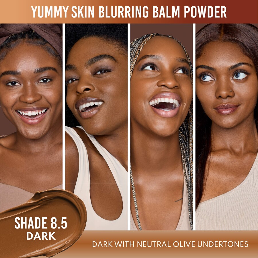 Бальзам-пудра Yummy Skin Blurring Balm Powder - тонирующая основа под макияж. Danessa Myricks Beauty, 0.63 oz /18 g, 8.5 — фото 3