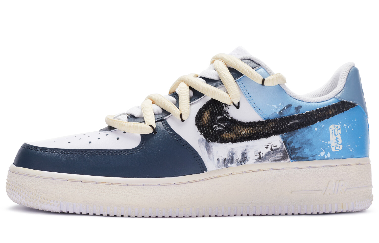 

Кроссовки Nike Air Force 1 Skateboard Shoes Men Low-Top Black