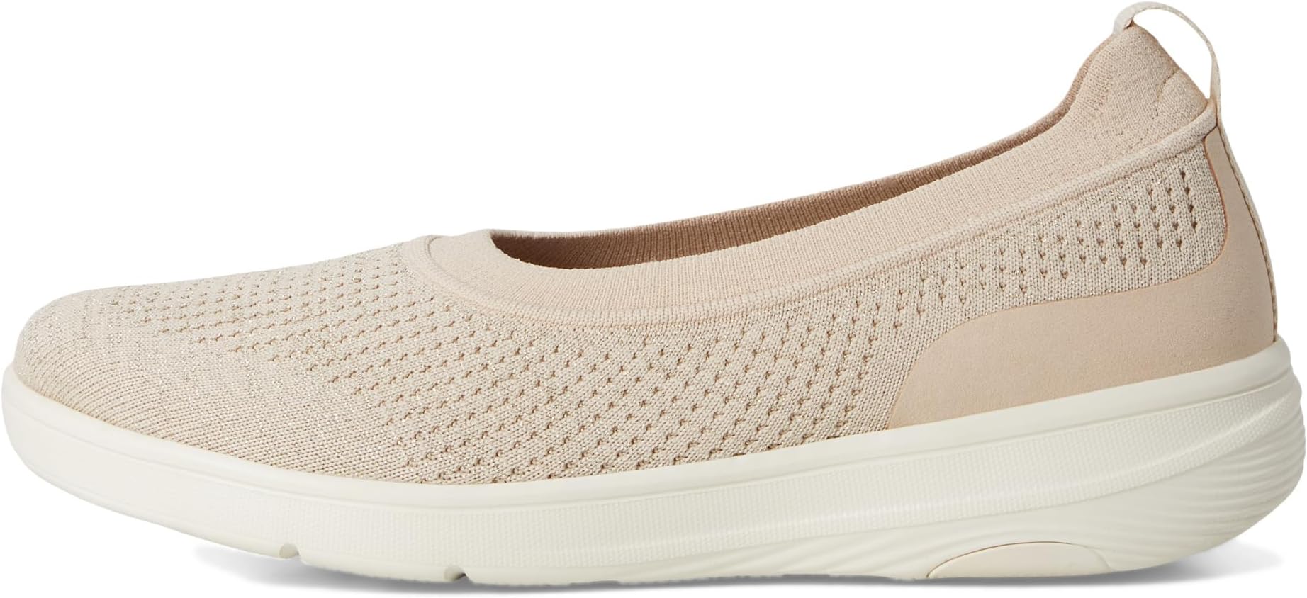 Балетки FitFlop Super-Q Knit Ballet Flats, цвет Stone Beige/Platino — фото 4